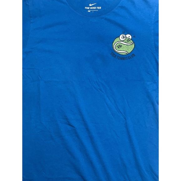 📦 NEW Men's Small NIKE Court Sick Tennis Club T-Shirt Tee Shirt Blue 924003-486 - Picture 3 of 5